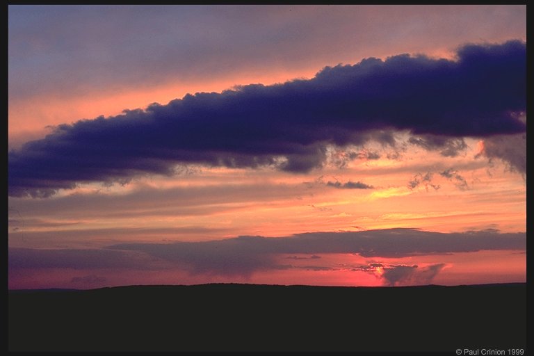 Sunset over the South Downs